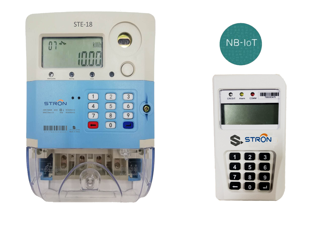 STE18A Prepaid Single Phase PAYG NBIOT Electricity Meter Stron Smart