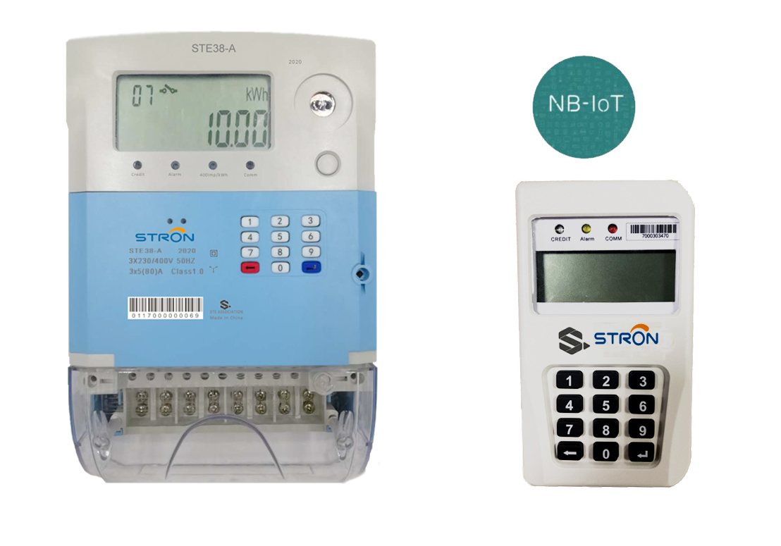 STE38A Prepaid Three Phase PAYG NBIOT Electricity Meter Stron Smart